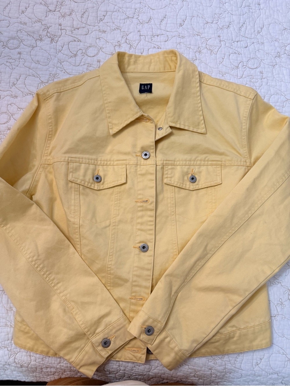 GAP Women's Yellow Denim Jacket